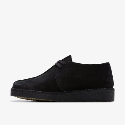 Clarks Womens Desert Trek - Black Suede