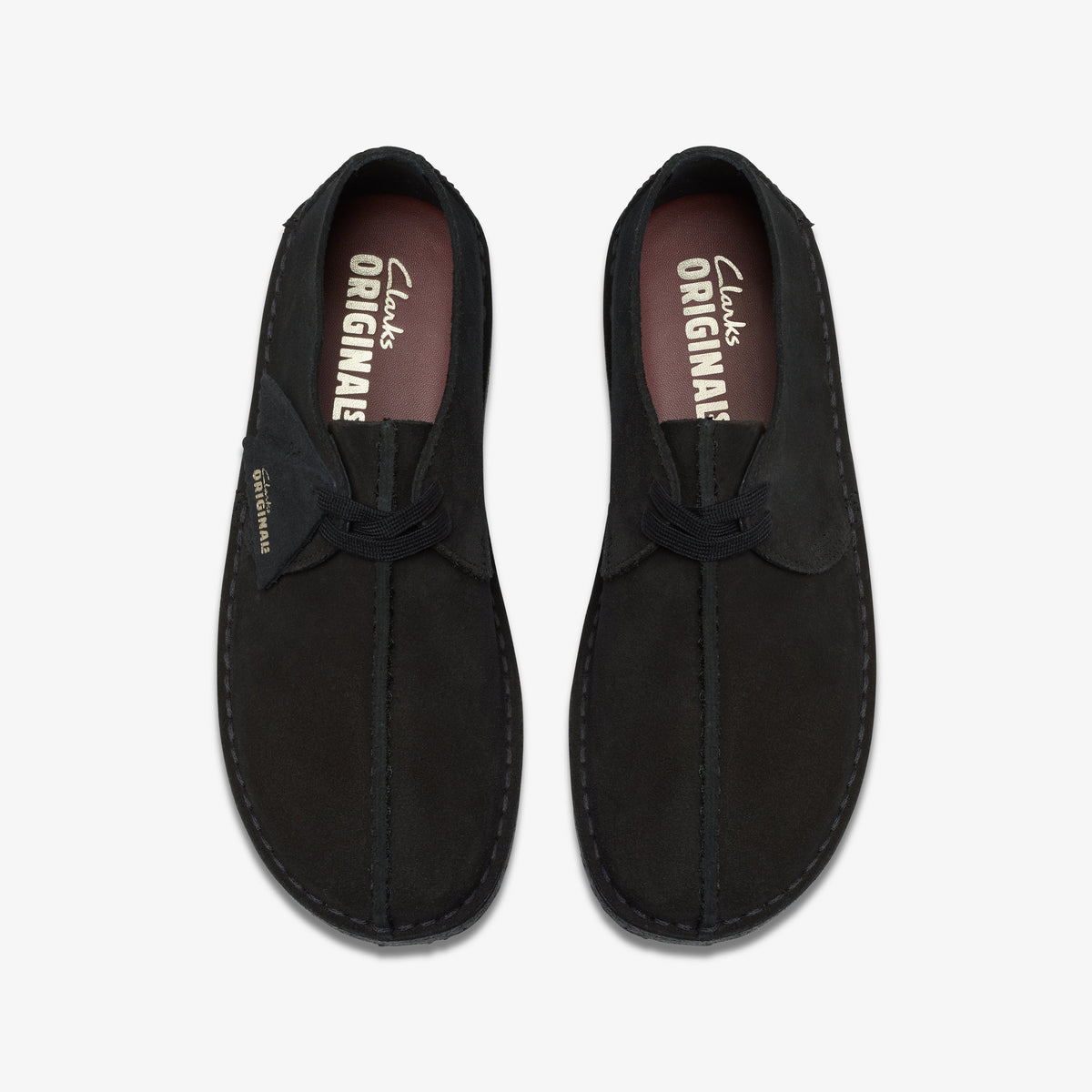 Clarks Womens Desert Trek - Black Suede