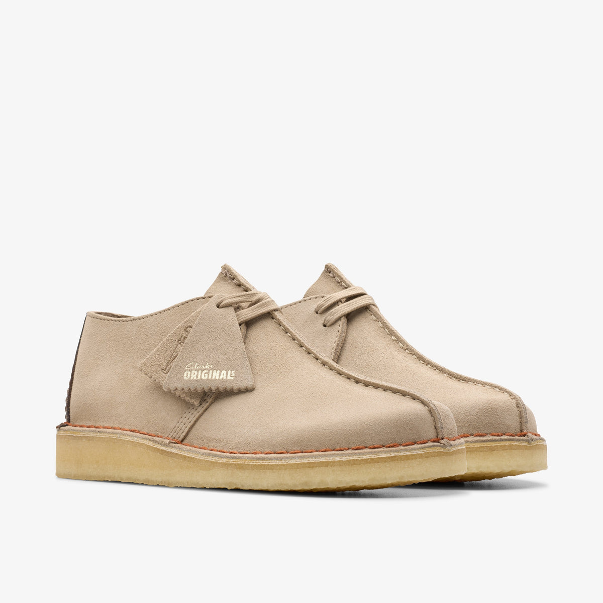 Clarks Mens Desert Trek - Sand Suede