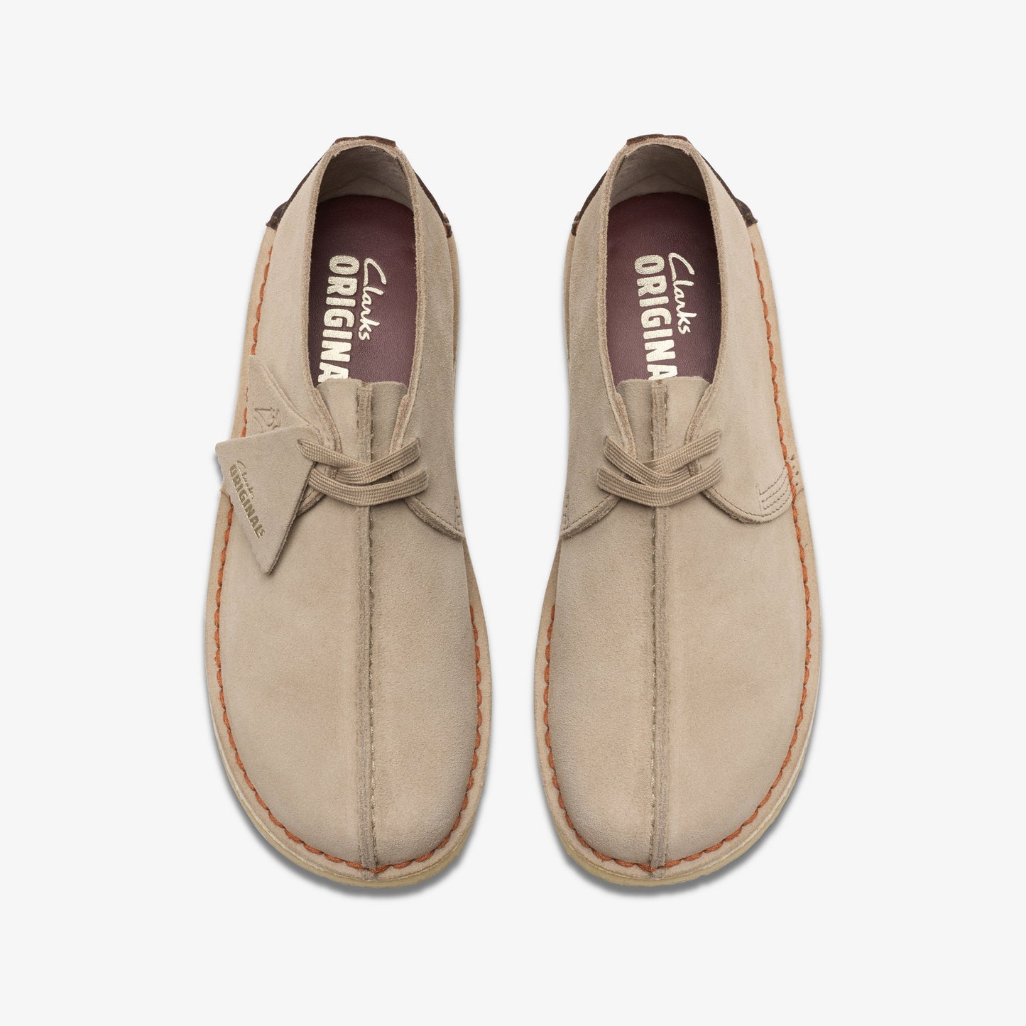 Clarks Mens Desert Trek - Sand Suede
