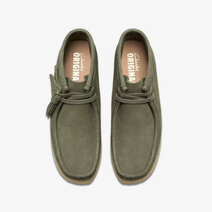 Clarks Women's Wallabee Boot Khaki/Green Sde Booties