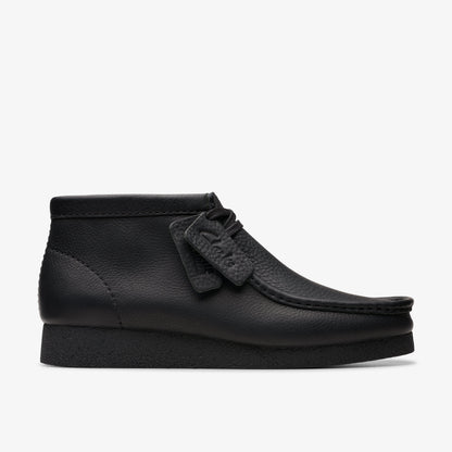 Clarks Mens Wallabee Evo Boot - Black Leather