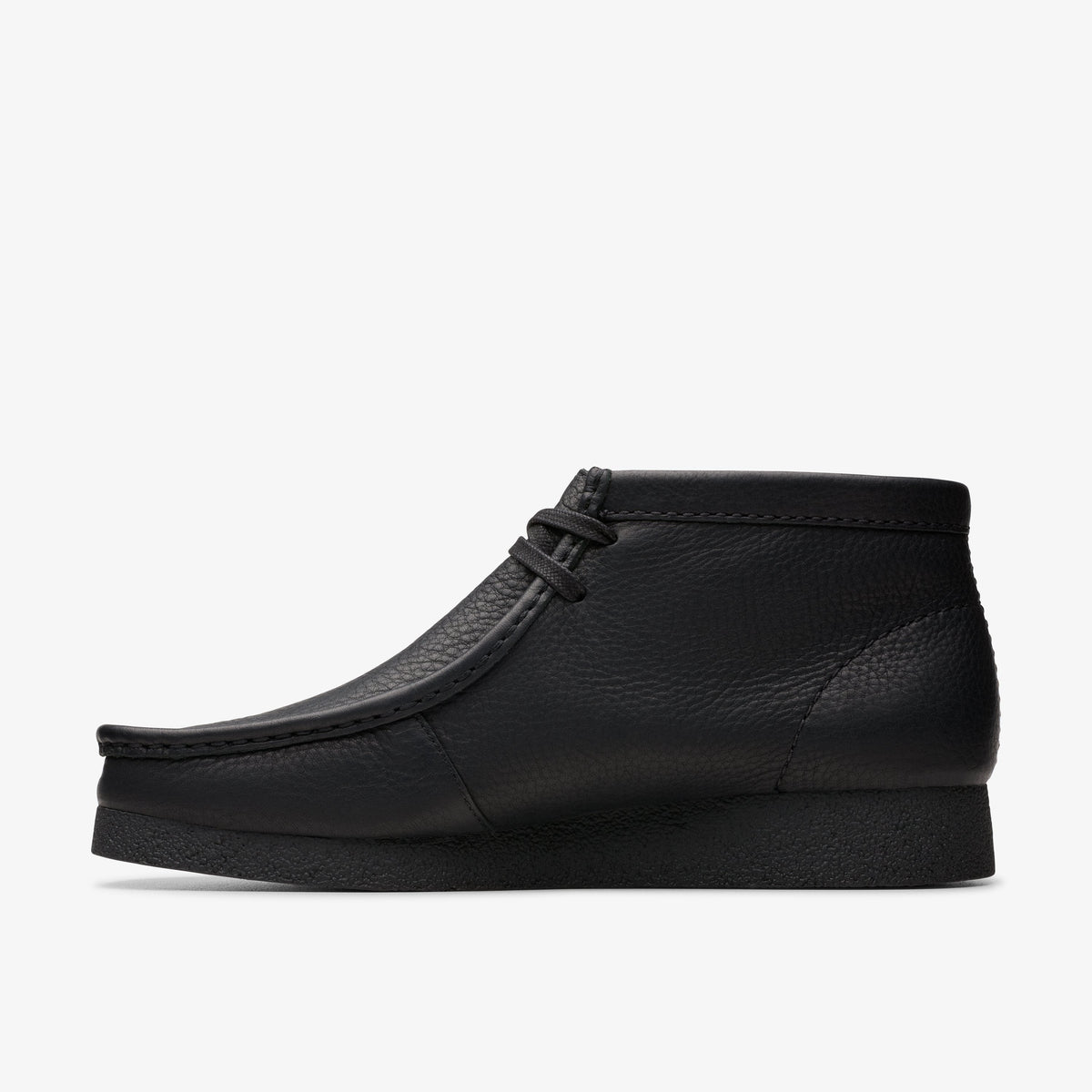 Clarks Mens Wallabee Evo Boot - Black Leather
