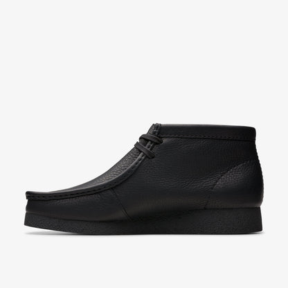 Clarks Mens Wallabee Evo Boot - Black Leather