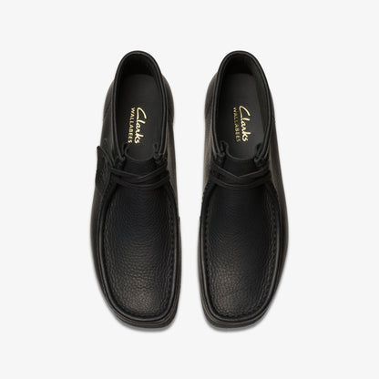 Clarks Mens Wallabee Evo Boot - Black Leather