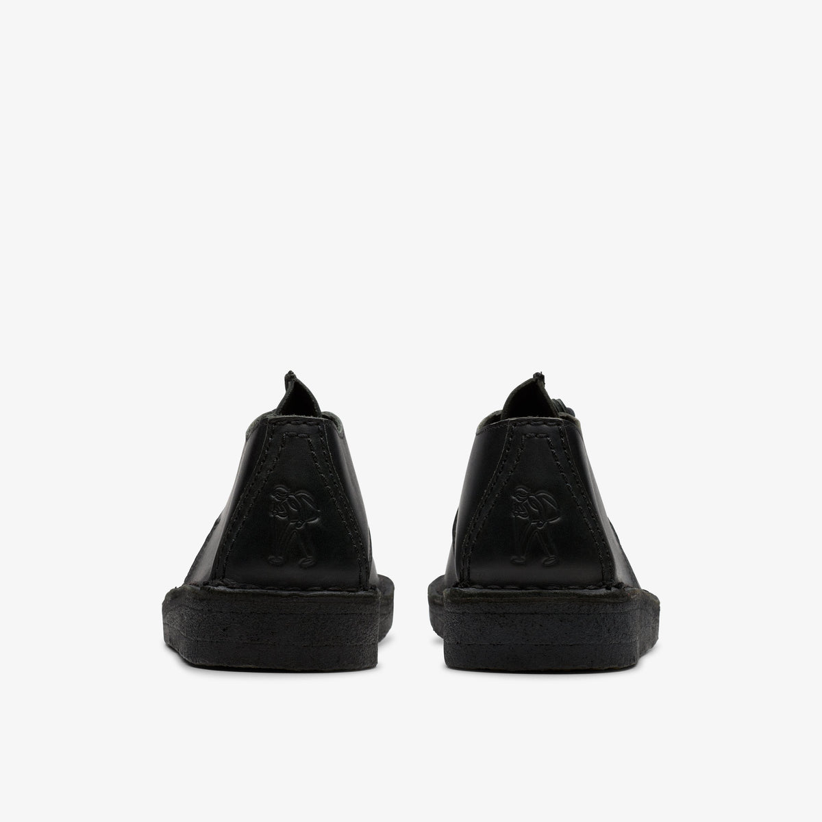 Clarks Womens Desert Trek - Black Smooth Leather