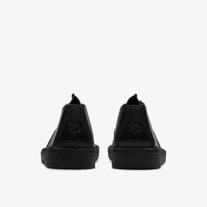 Clarks Womens Desert Trek - Black Smooth Leather