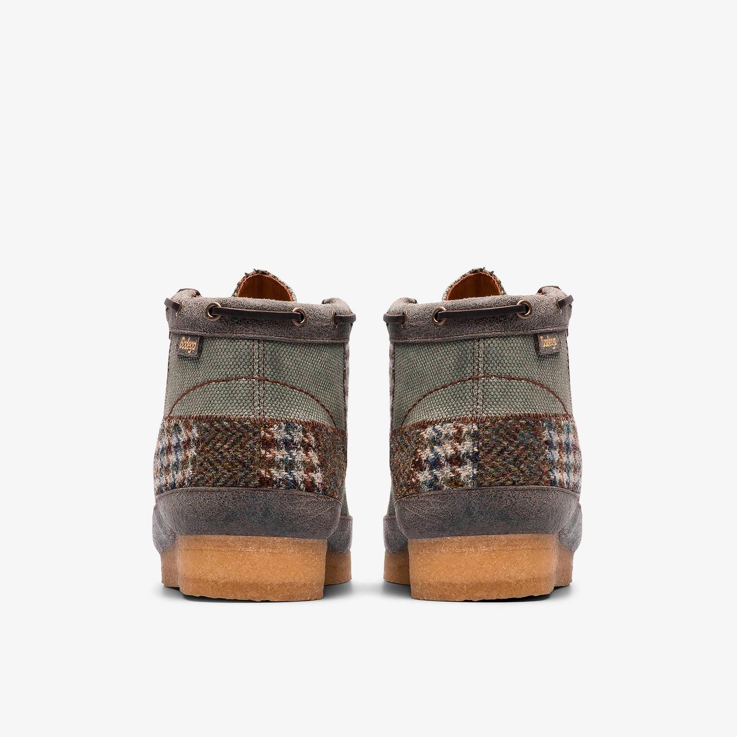 [26181501] Mens Clarks Wallabee Boot Patchwork 'bodega Northeast Corridor'