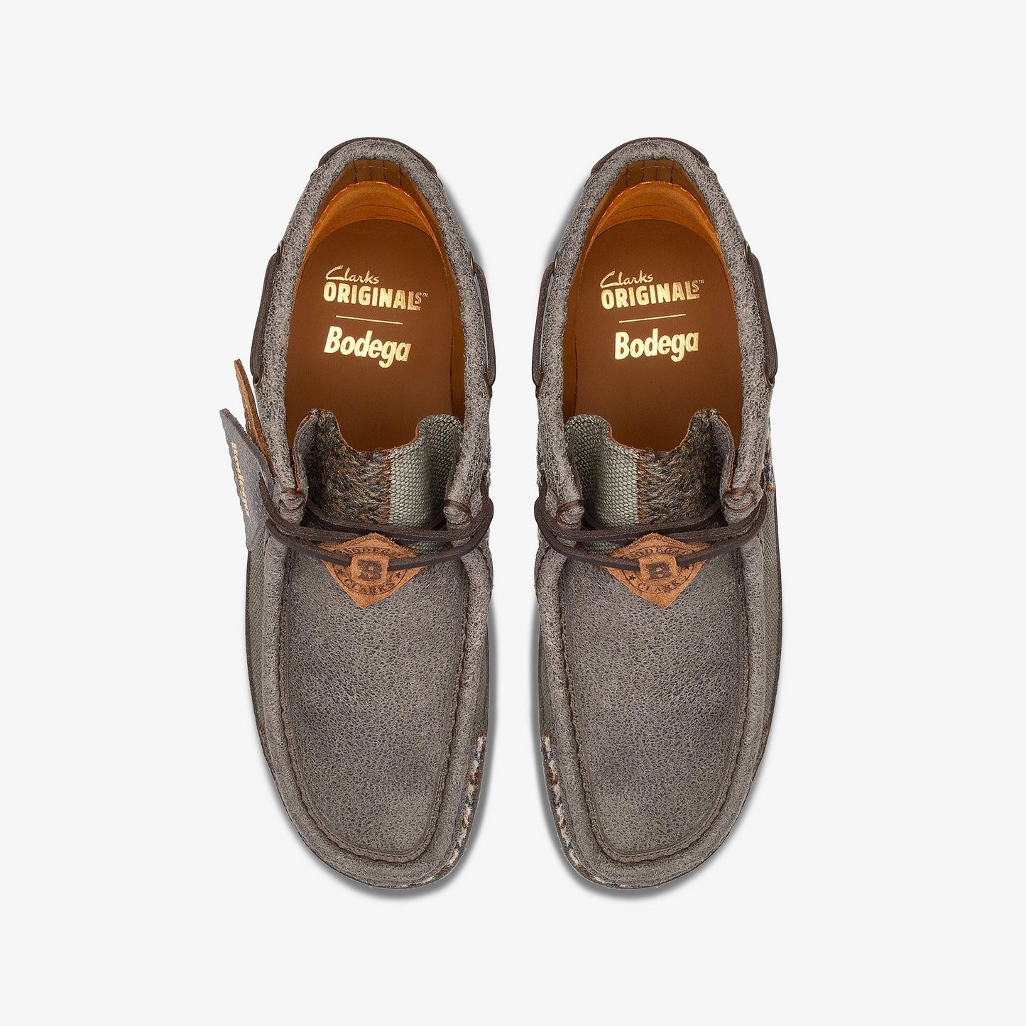 [26181501] Mens Clarks Wallabee Boot Patchwork 'bodega Northeast Corridor'