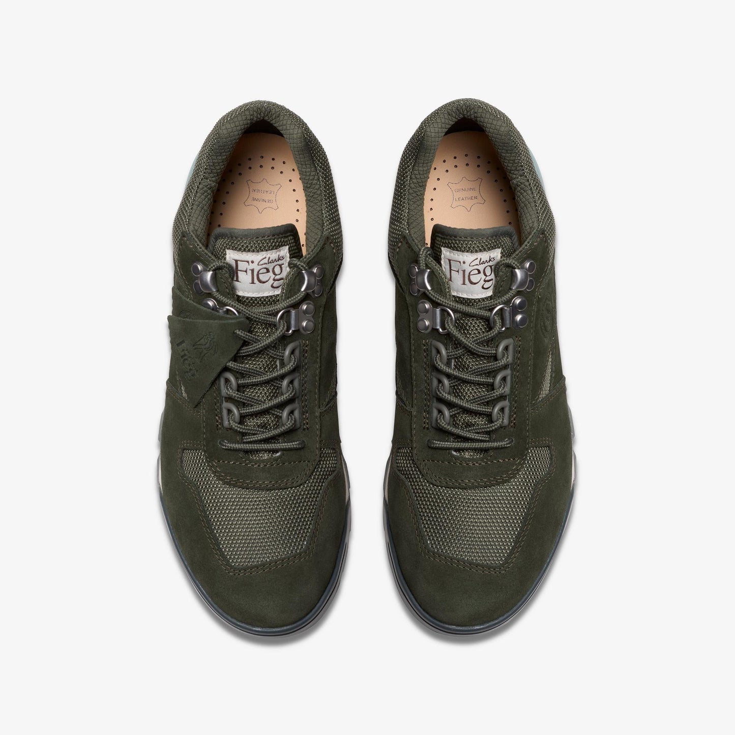 [26183708] Mens Clarks Laddow 'ronnie Fieg 8th Street Dark Olive'