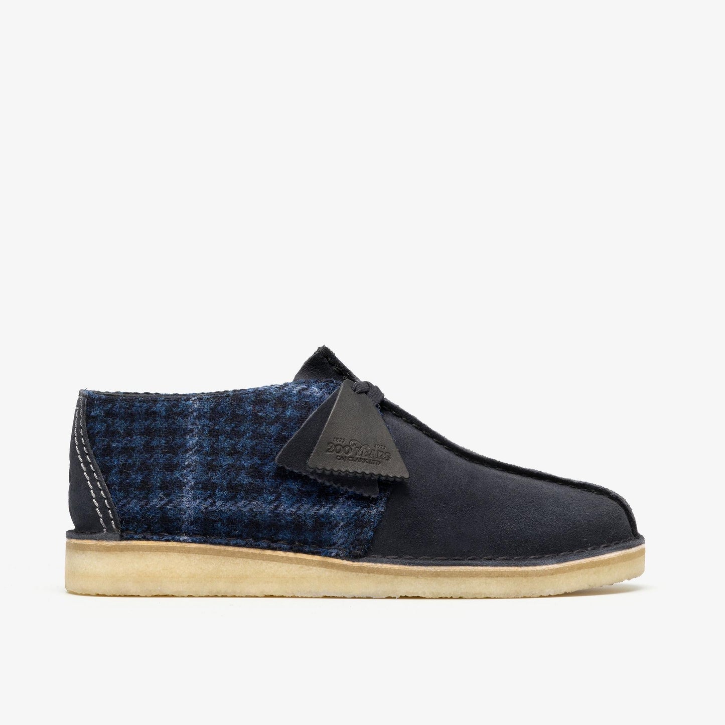 [26183779] Mens Clarks Desert Trek 'harris Tweed Navy'