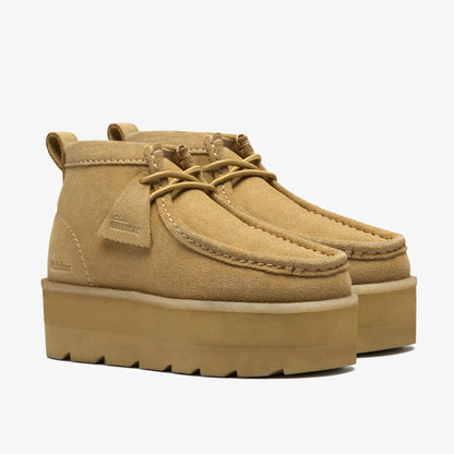 Clarks Womens Meare Wallabee Elvtd - Maple Suede