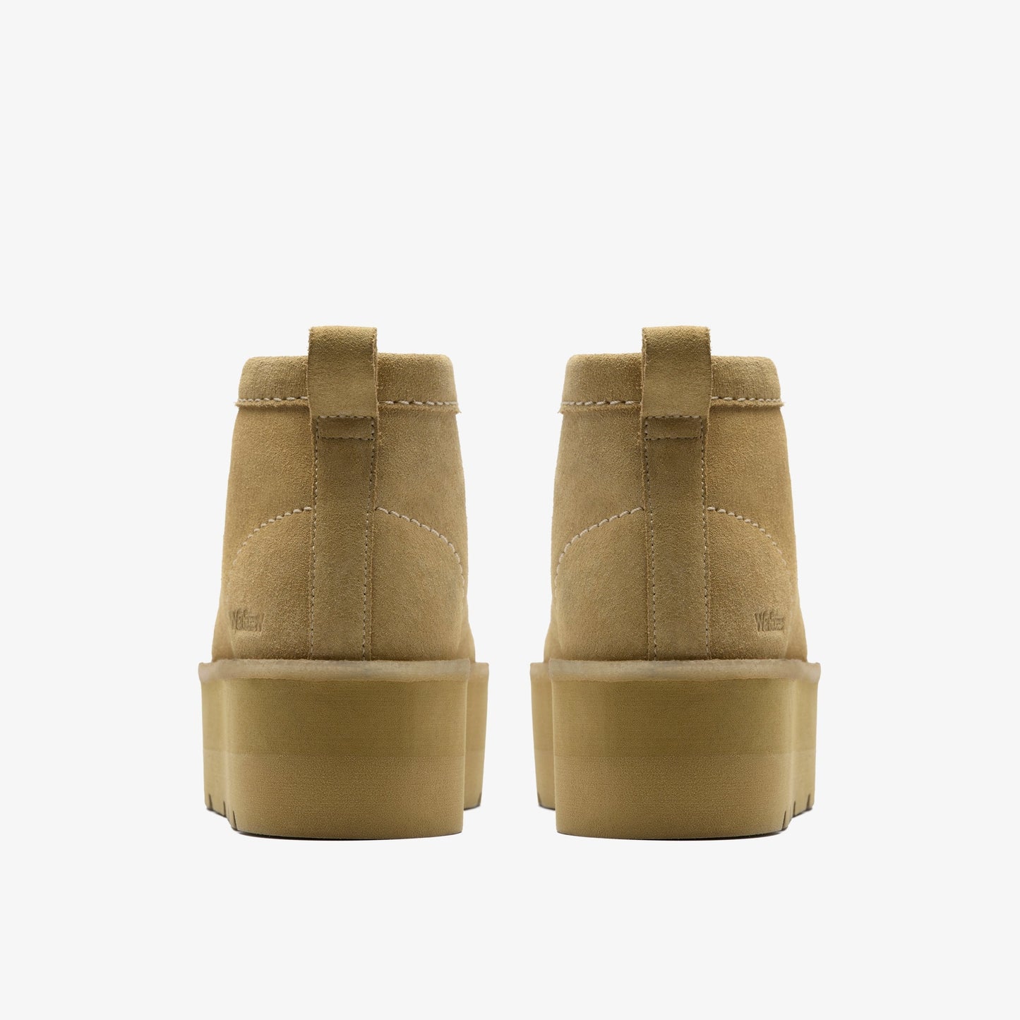 Clarks Womens Meare Wallabee Elvtd - Maple Suede