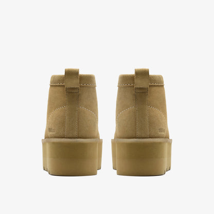 Clarks Womens Meare Wallabee Elvtd - Maple Suede