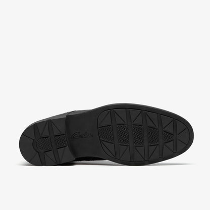 [26184820] Mens Clarks Emmet Zip 'black Distressed'