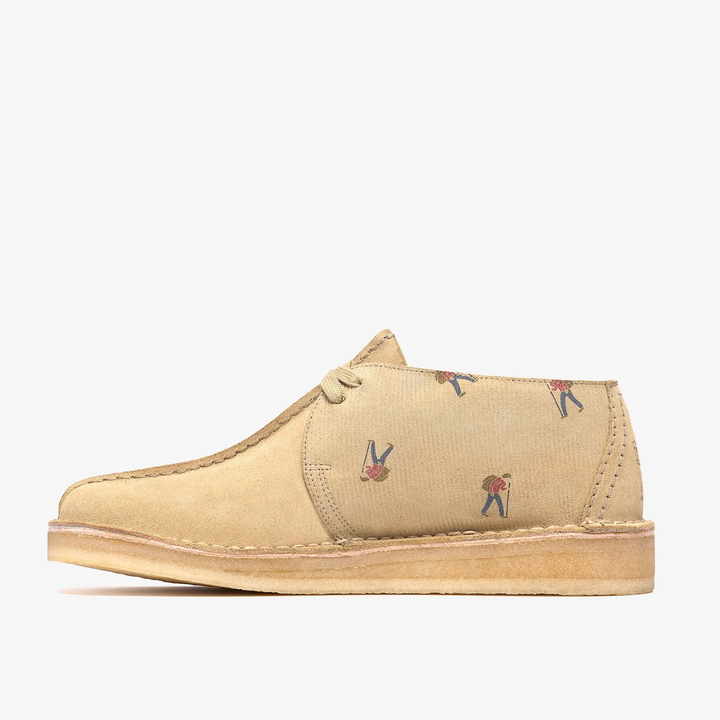 Clarks Mens Desert Trek - Maple Combi Print
