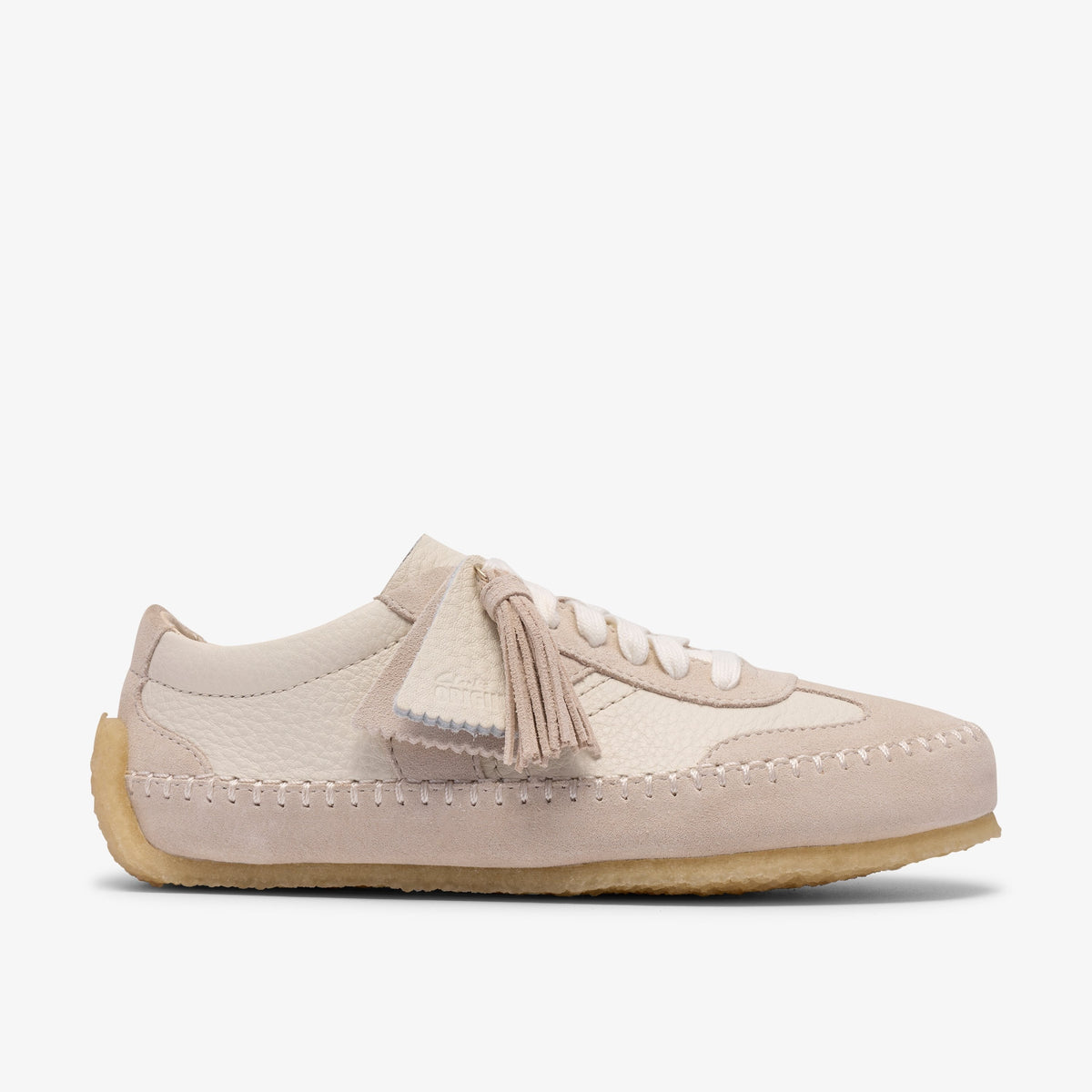 Clarks Womens Tor Low - Off White Suede