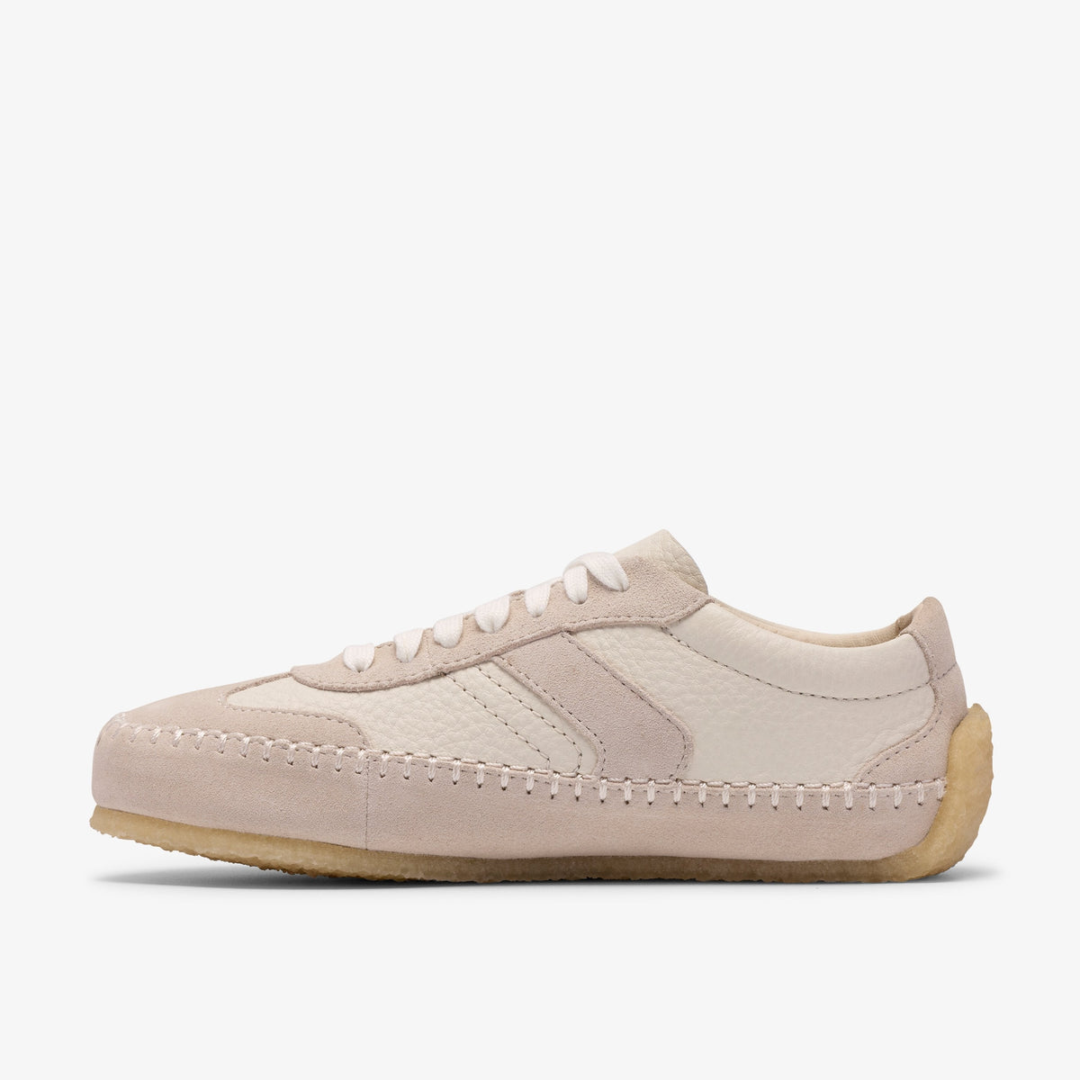 Clarks Womens Tor Low - Off White Suede