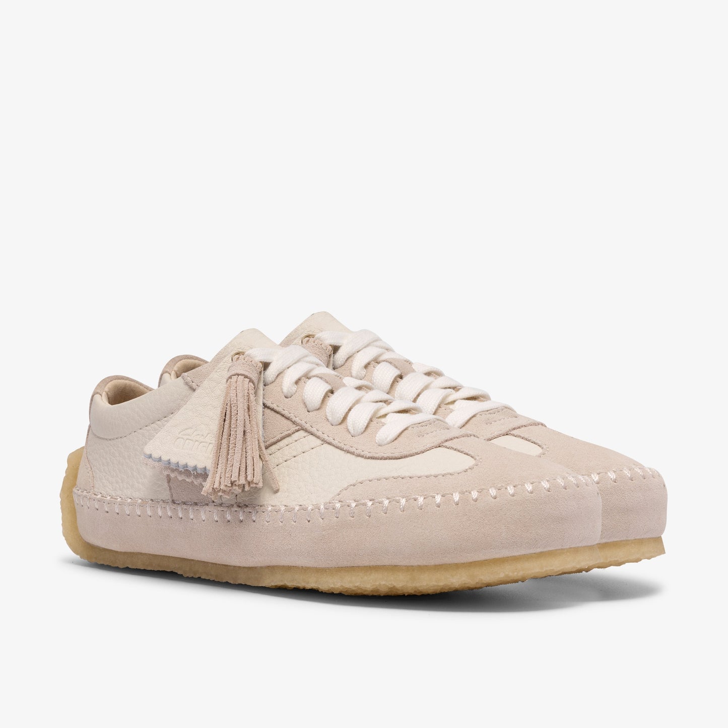 Clarks Womens Tor Low - Off White Suede