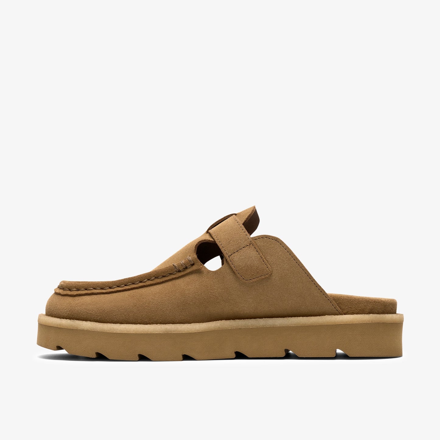 Clarks Mens Meare Mocc - Dark Sand Suede