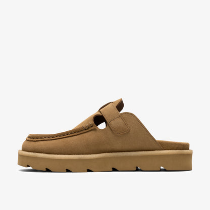 Clarks Mens Meare Mocc - Dark Sand Suede