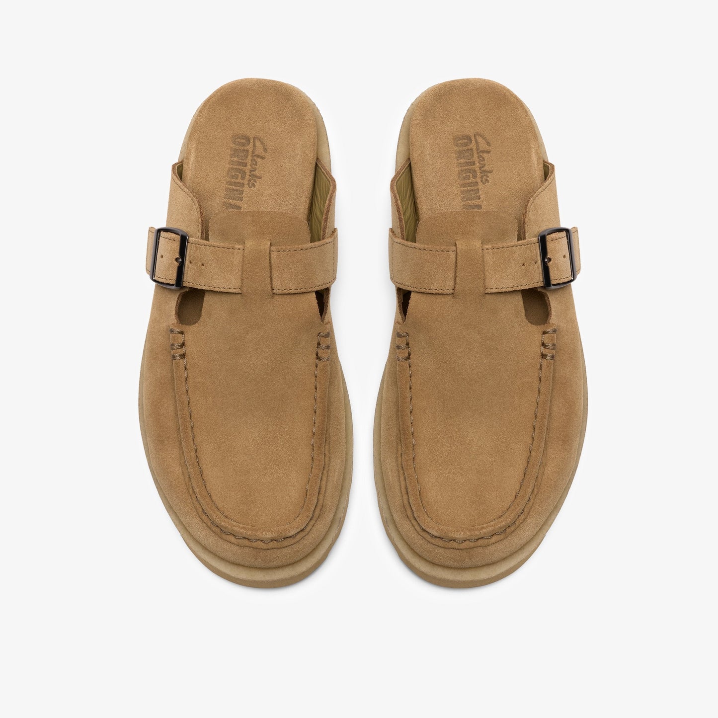 Clarks Mens Meare Mocc - Dark Sand Suede