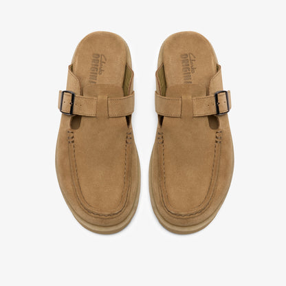 Clarks Mens Meare Mocc - Dark Sand Suede