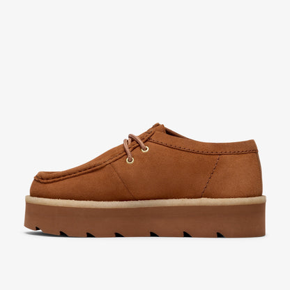Clarks Womens Meare Walla - Tan Suede