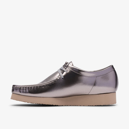 Clarks Mens Wallabee 2604 - Silver Patent