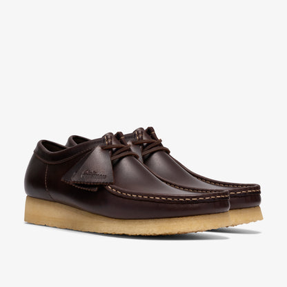 Clarks Mens Wallabee - Dark Brown Leather