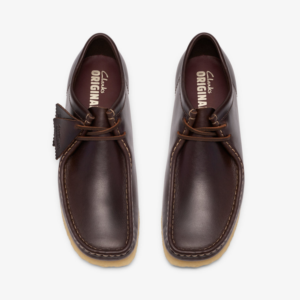 Clarks Mens Wallabee - Dark Brown Leather