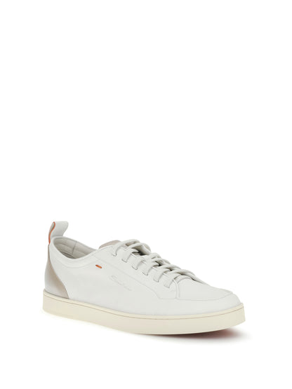 Leather Sneakers Montecarloafri White