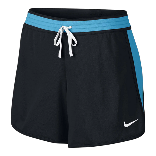 Nike Sportswear Dri-Fit Infiknit Mid Women Running Shorts Black/Chlorine Blue