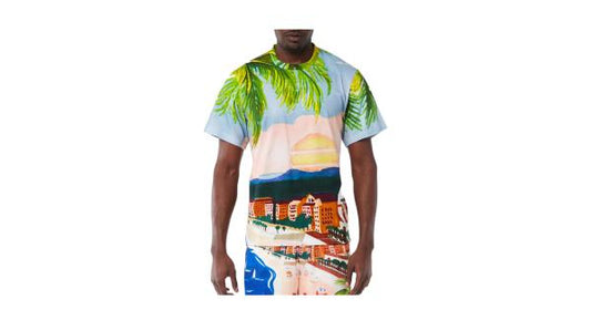 Sergio Tacchini Ciudad Men's T-Shirt — White/Multi