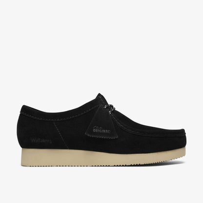 Clarks Mens Wallabee Lite - Black Suede