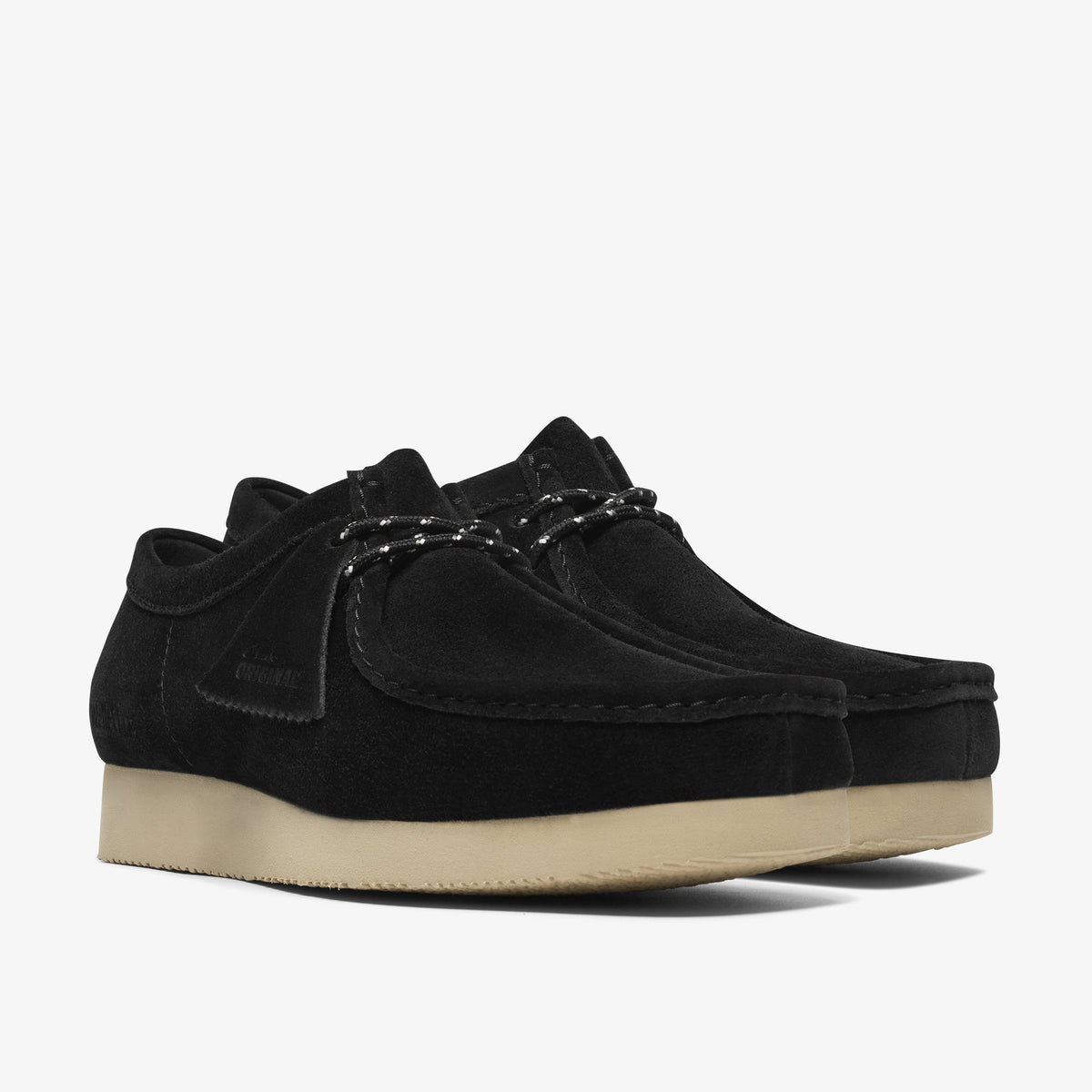 Clarks Mens Wallabee Lite - Black Suede