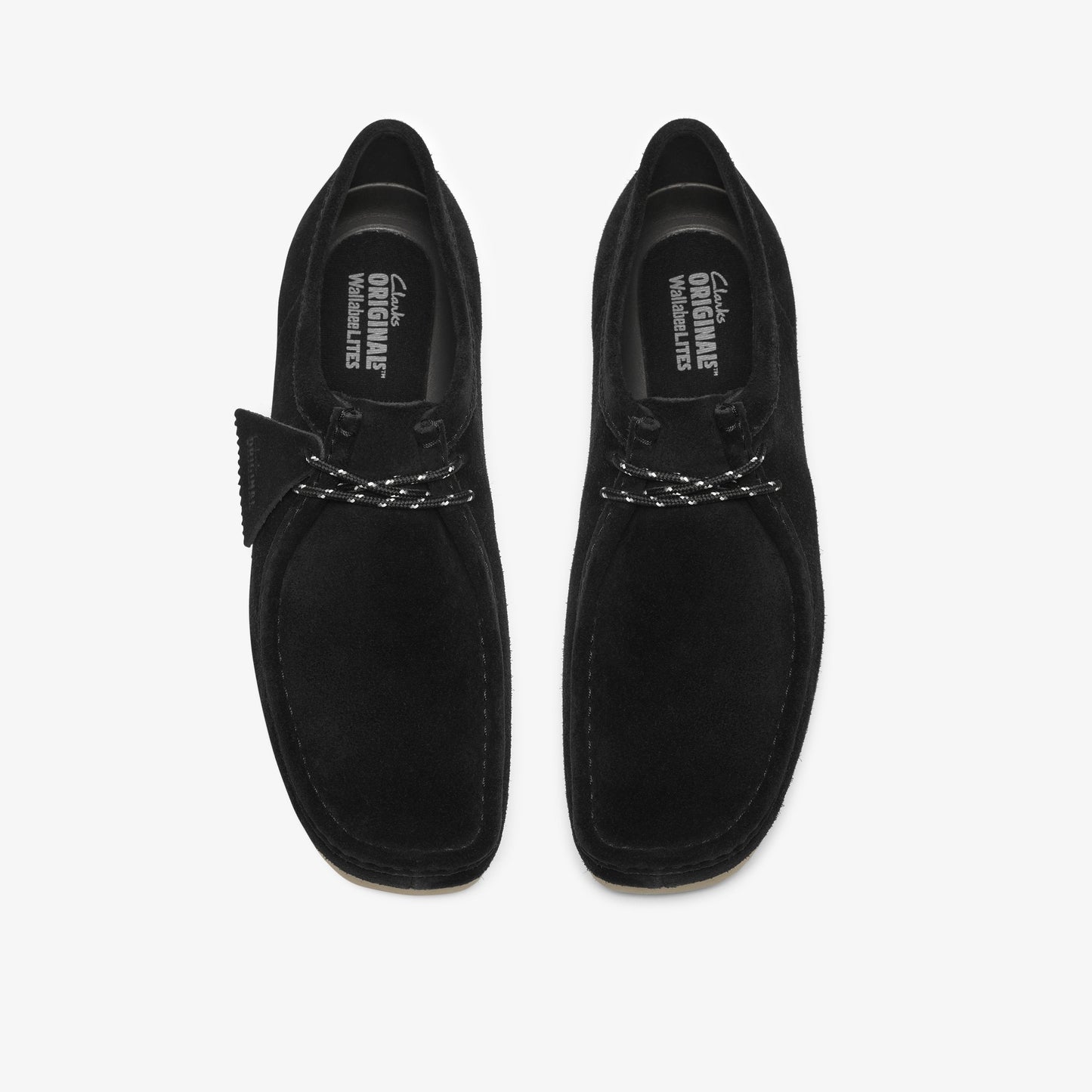 Clarks Mens Wallabee Lite - Black Suede