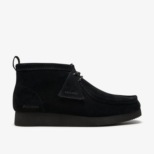 Clarks Mens Walla Boot Lite - Black/Blk Suede