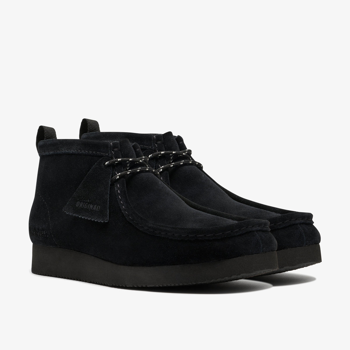 Clarks Mens Walla Boot Lite - Black/Blk Suede
