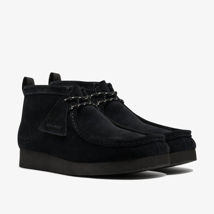 Clarks Mens Walla Boot Lite - Black/Blk Suede