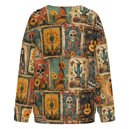 Baha Ranch Dia de las Muertes Drop Shoulder Cardigan