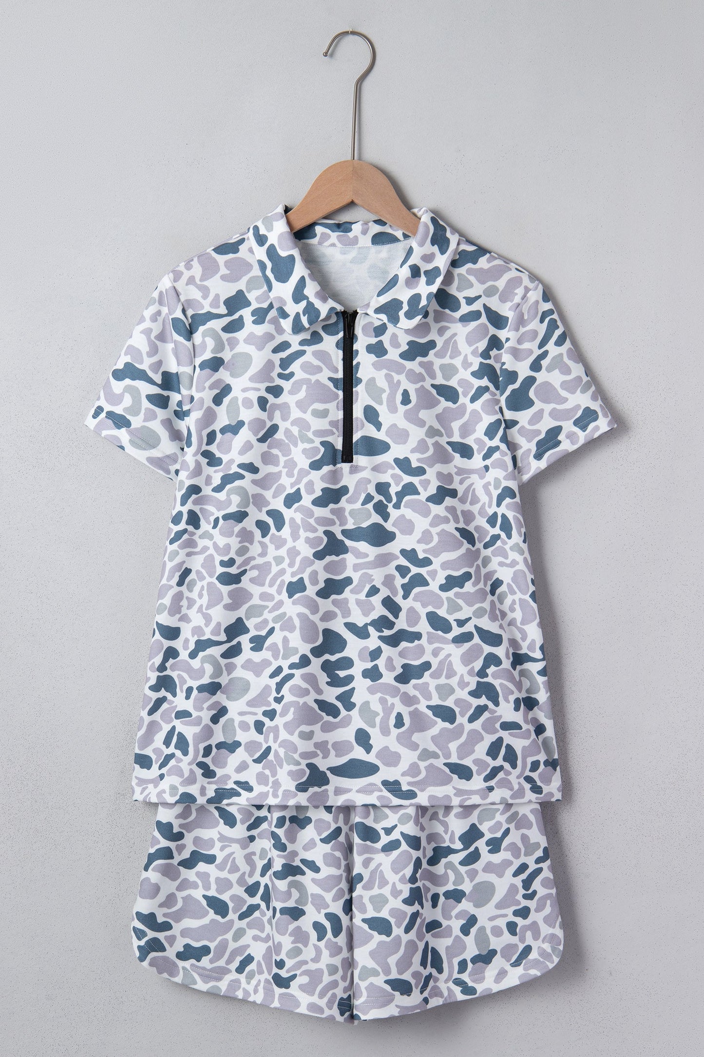 Threaded Pear Reyna Polo Collar Lounge Set
