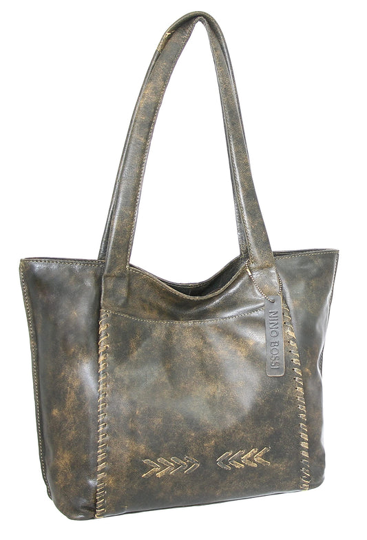 Wendy's Whip Stitch Tote in Green