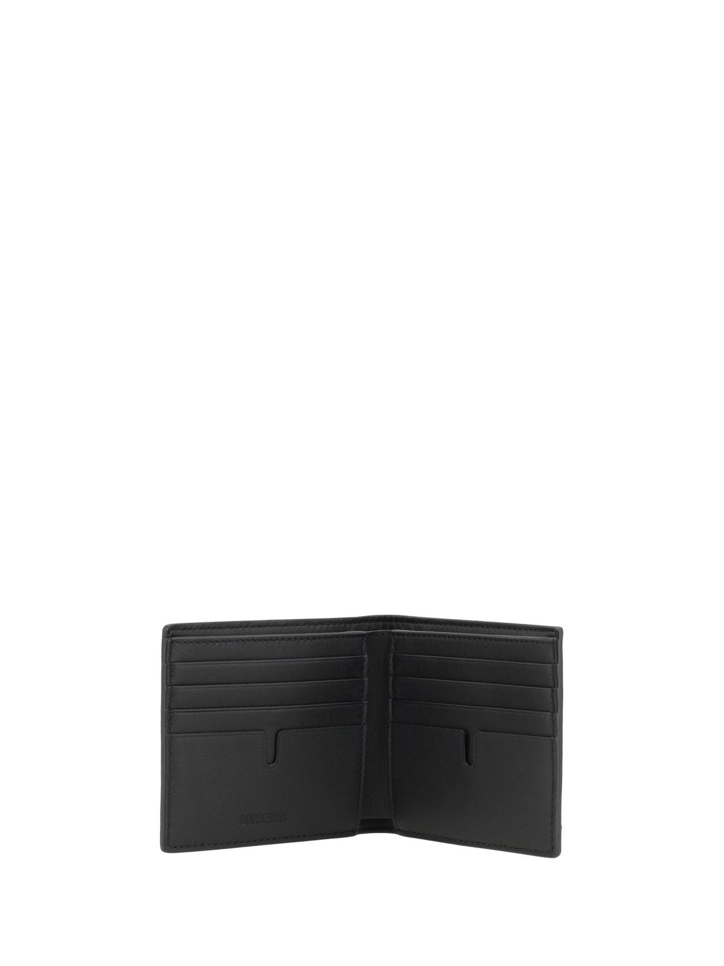 Bifold Wallet Black Calf Leather
