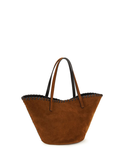 Handbag Caro Suede Tobacco/Espresso