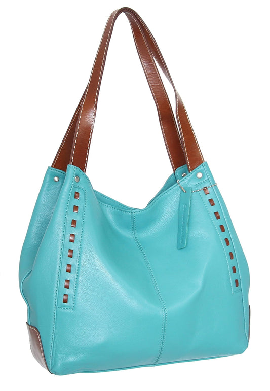 Alyssa Satchel in Turquoise