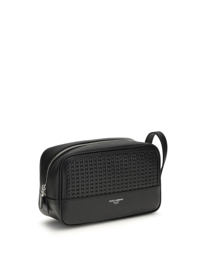 Leather Beauty Case Black