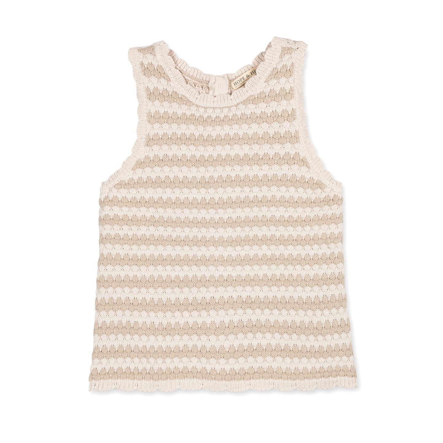 Organic Button Back Sweater Tank