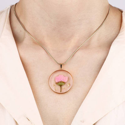 Mint & Lily Pressed Birth Flower Necklace