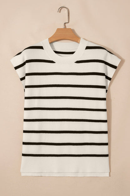 Threaded Pear Alayna Crewneck Short Sleeve Sweater